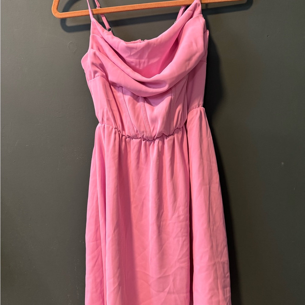 Elegant Pink Women's Dress